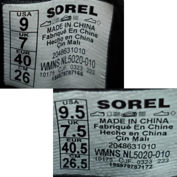 New Sorel Evie ll Chelsea ankle boots black leather suede wedge waterproof comfy - Picture 16 of 16